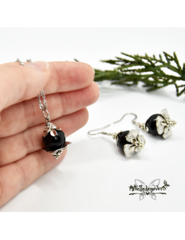 Earrings Onyx Tenebria